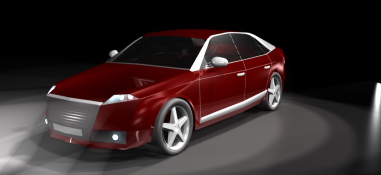 Animation of 3d car